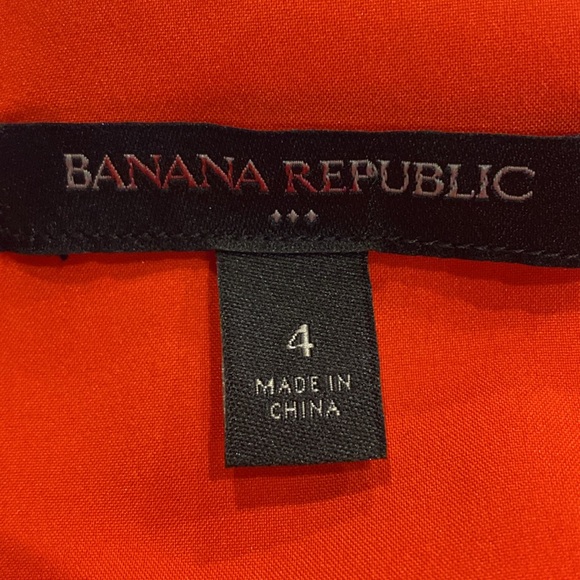 Banana Republic Knee Length Dress with Cutouts Spaghetti Straps Coral Size 4 EUC - Picture 6 of 6